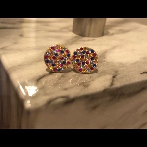 Kate spayed gold jewel earrings